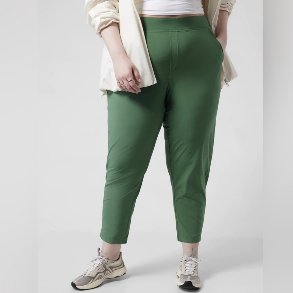 Athleta Brooklyn Ankle Pant Vineyard Green size 16 tall